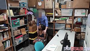 Nice tits criminal gives blowjob and then fucks hard