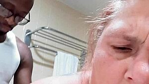 trailer milf rides dr blackjohnson bbc in bathroom barefeet