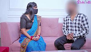 when i fucked my fan in saree, he was so strong on bed