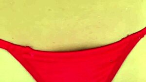 Horny Stepmom's Sexy Christmas Bikini Tease Ends with Nude Dirty Talk!