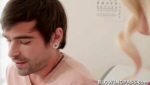 busty milf doctor assisting patient in subtle examination