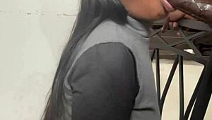 she sucked my big black cock sloppy and made me cum fast