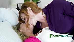 moans and groans echo with family in taboo group scene.