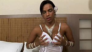 curious female explores trans ass with hungry blowjob and anal plunge