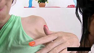 lesbian lovers, piss shower turns to wet cunni licking frenzy?