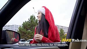 Is this sexy Santa delivering more than gifts?