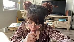 chill sunday couch blowing and fucking - olivia