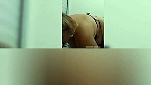 mature milf masturbates her big pussy and swings tits