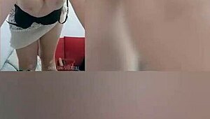 mature milf masturbates her big pussy and swings tits