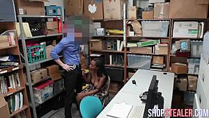 Nice tits criminal gives blowjob and then fucks hard