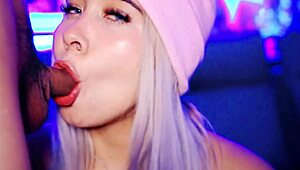 valentina, the naughty blonde, begs for her mouth to be used by multiple cocks every day