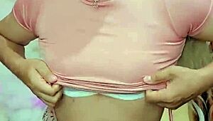 rosadita's trans cock throbs as she yanks it hard