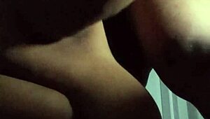 SEXY BBW LESBIAN gives SLOPPY PUSSY LICK in bathroom