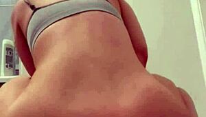 Horny american student girlfriend squirts on webcam for you