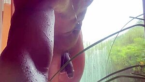 watch my huge cock bareback pound old gay ass outdoors