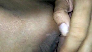 Overwhelmed with ecstasy as cum floods her tight shaved student pussy sparking endless orgasmic waves of pure blissful release