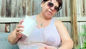 Big Tits Soak Wet Shirt Tease