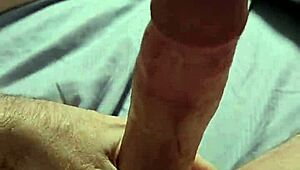 hot tattooed guy strokes monster cock hard while dirty talking to massive cumshot finish