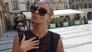 Tourist Spots Pornstar Dominno on Street and Fucks Her Ass in Hotel