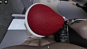 Two sluts from game crave deepthroat cock fest