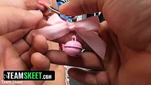 Case No 8003324: Perky Pierced Nipples Ripped Clothes Punished Hard