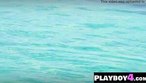 Sexy Model Teases Huge Boobs During Steamy Photo Session