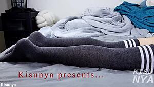 Day 7 heat has me fingering ass spooning with sloppy anal plug and missionary