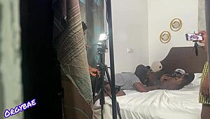 hey check behind scenes wet milf pussy play on set 😏