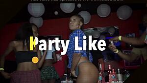 Kimberly Brinks Ebony Ass Bounces on Big Cock Party