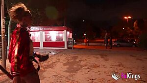 i found nasty lady medusa as harley quinn craving my monster cock ride