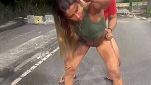 Wife Flashes and Fucks Stranger While Husband Watches in Humiliating Cuckold Twist