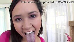 Carmina Kai Begs for Huge Cock Facial in First POV Blowjob!