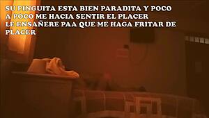 submissive wife breaks in husbands young godson with big ass ride spitting and handcuffs while he watches