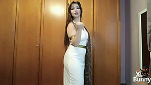 kinky latina slave farts in halloween cosplay bdsm beaver closeups