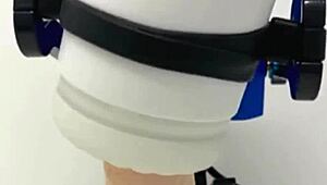 Watch this guy demonstrate the rubjoy robot fleshlight sex toy in action