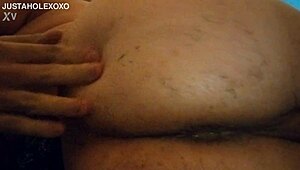 muscular teen in clown paint fingers gaping ass close-up
