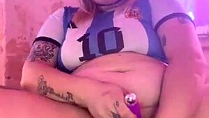 Beautiful Argentinian Blonde Fingers to Squirt