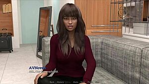 brunette with big tits plays teasing reveal game