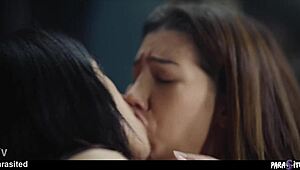 Cleaning ladies turn into sex demons licking wet pussies squirting in extreme slimy lesbian orgy