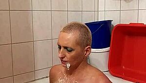 Milf Sandra Facefucked Deepthroat Until She Gags Hard