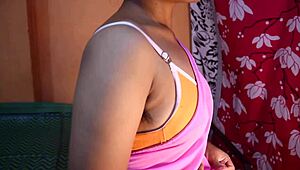 my indian bhabhi in pink saree shakes big ass blows boyfriend rough cheating closeup