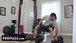 alex coal fembot massages muscular stud then submits to freeuse creampie pounding!!