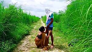 desi bhabhi sneaks steamy outdoor sex deep in jungle