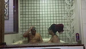 Latina teen's first hydromassage leads to big cock orgasm ride