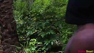 Ebony queen rides cock making blind man cry