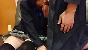 want miniskirt schoolgirl blowjob creampie cunni cosplay?