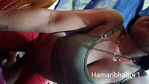 Big Boobs Indian Village Wife Rides Cock in Tight Leggings at Ranch!