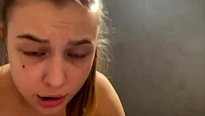 wanna see this shaved teen squirt hard on huge dildo cock outdoors in public orgasm??