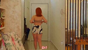 stepsis caught me stroking now she deepthroats till i cum hard