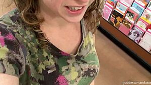 Mistress commands you follow her sweaty socks and sneakers in public fetish walk.